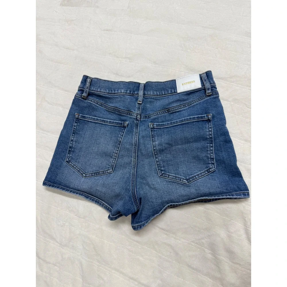 Express Blue Denim Jean Shorts